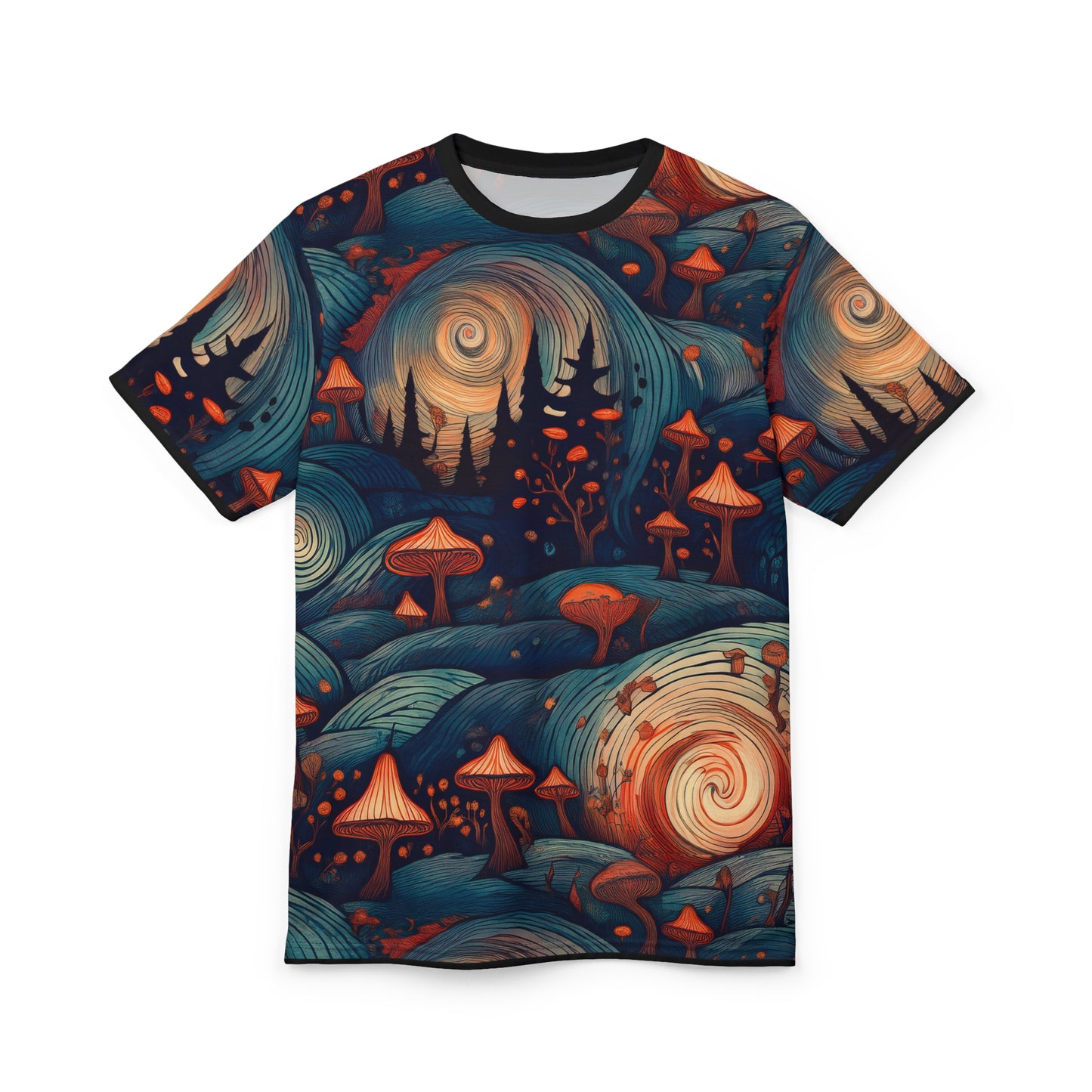 Psychedelic Mushroom Unisex Tee - Vibrant Art for Nature Lovers