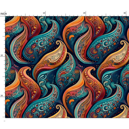 Vivid Paisley Shapes