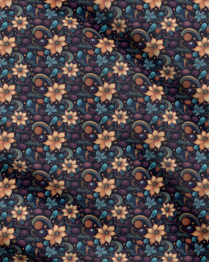 Fabric, Antique Lilies