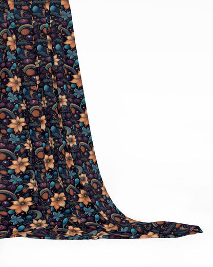 Fabric, Antique Lilies