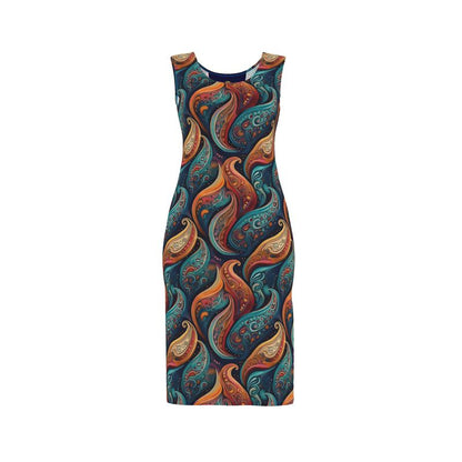 Bodycon dress, Vivid Paisley Shapes