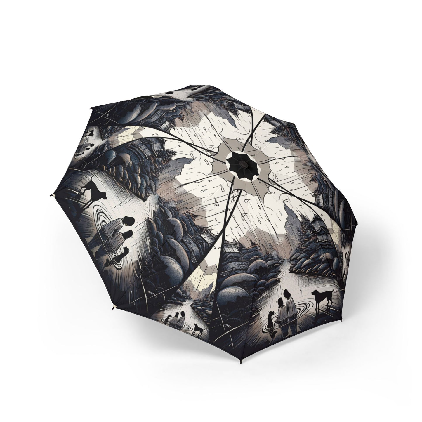 Chic Umbrella for Dog and Nature Lovers, Travel Companion, Rainy Day Essential, Gift for Outdoor Enthusiasts, Stylish Foldable Canopy