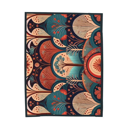 Throw Blanket - Art Deco Tree Pattern Design
