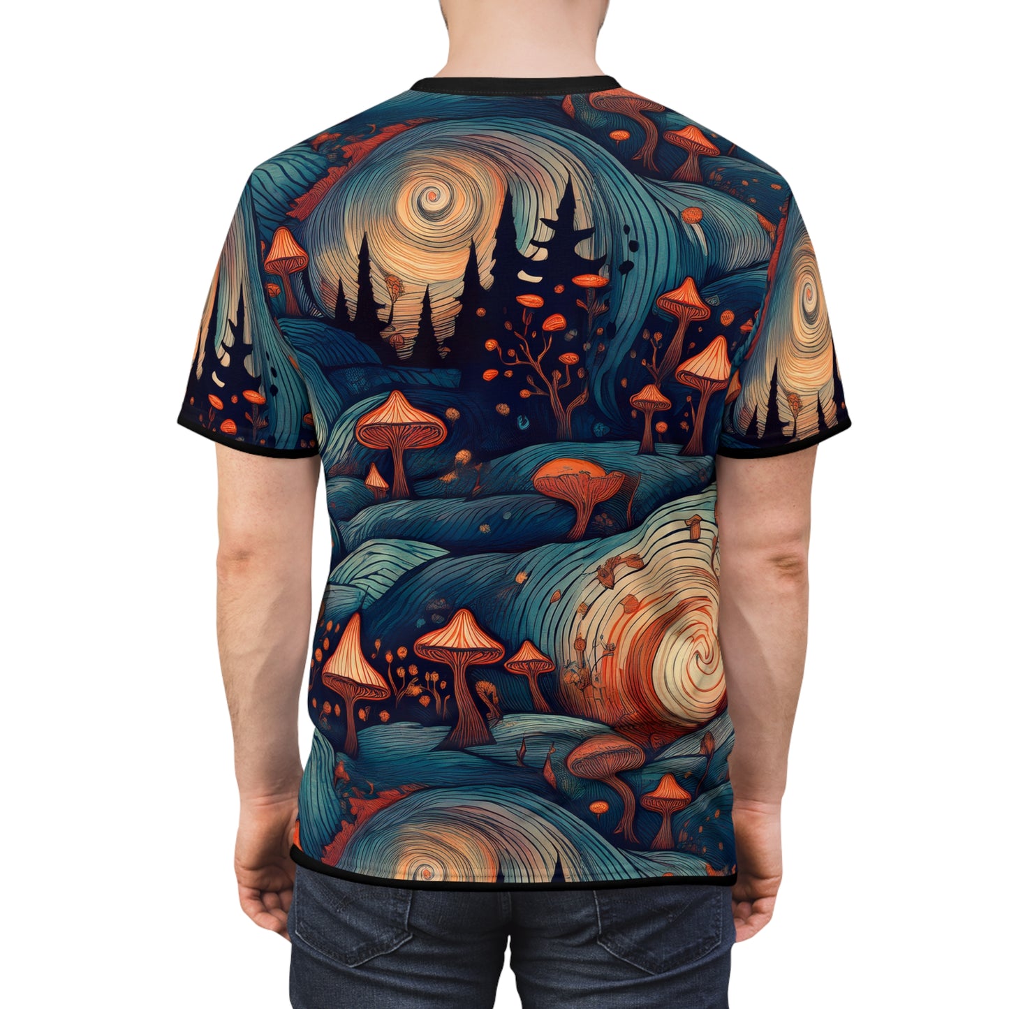 Psychedelic Mushroom Unisex Tee - Vibrant Art for Nature Lovers