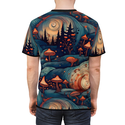 Psychedelic Mushroom Unisex Tee - Vibrant Art for Nature Lovers