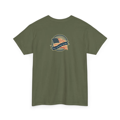 Progressive Patriot- Unisex Heavy Cotton Tee, Retro T-Shirt, Casual Wear, Gift for Activists, Independence Day, Protests, Everyday Apparel