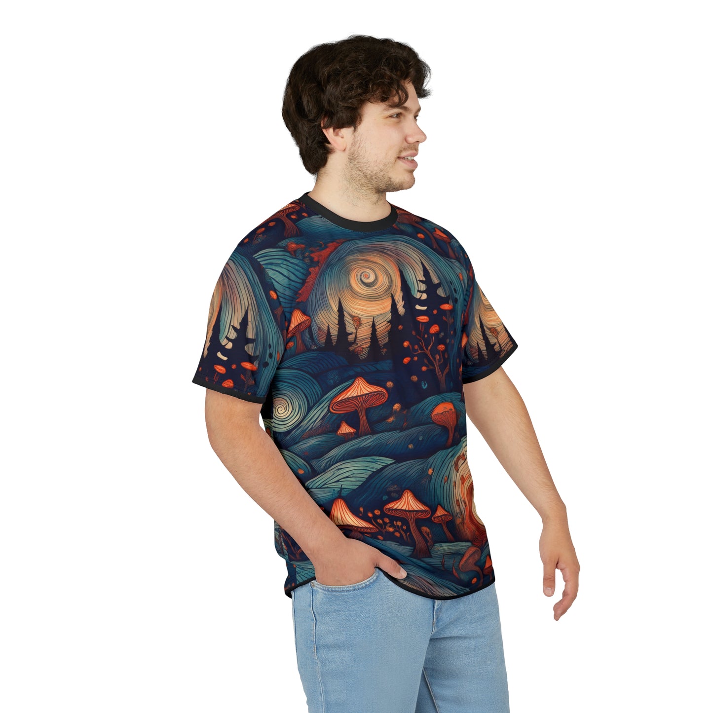 Psychedelic Mushroom Unisex Tee - Vibrant Art for Nature Lovers