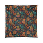 Woodland Critter Comforter - Autumn Fox & Squirrel Pattern Cozy Bedding