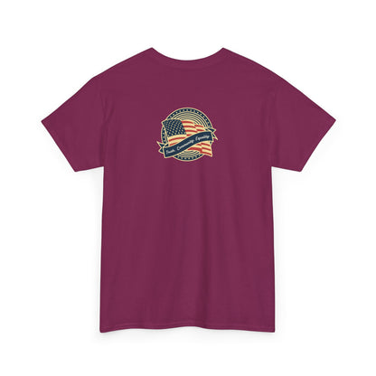 Progressive Patriot- Unisex Heavy Cotton Tee, Retro T-Shirt, Casual Wear, Gift for Activists, Independence Day, Protests, Everyday Apparel