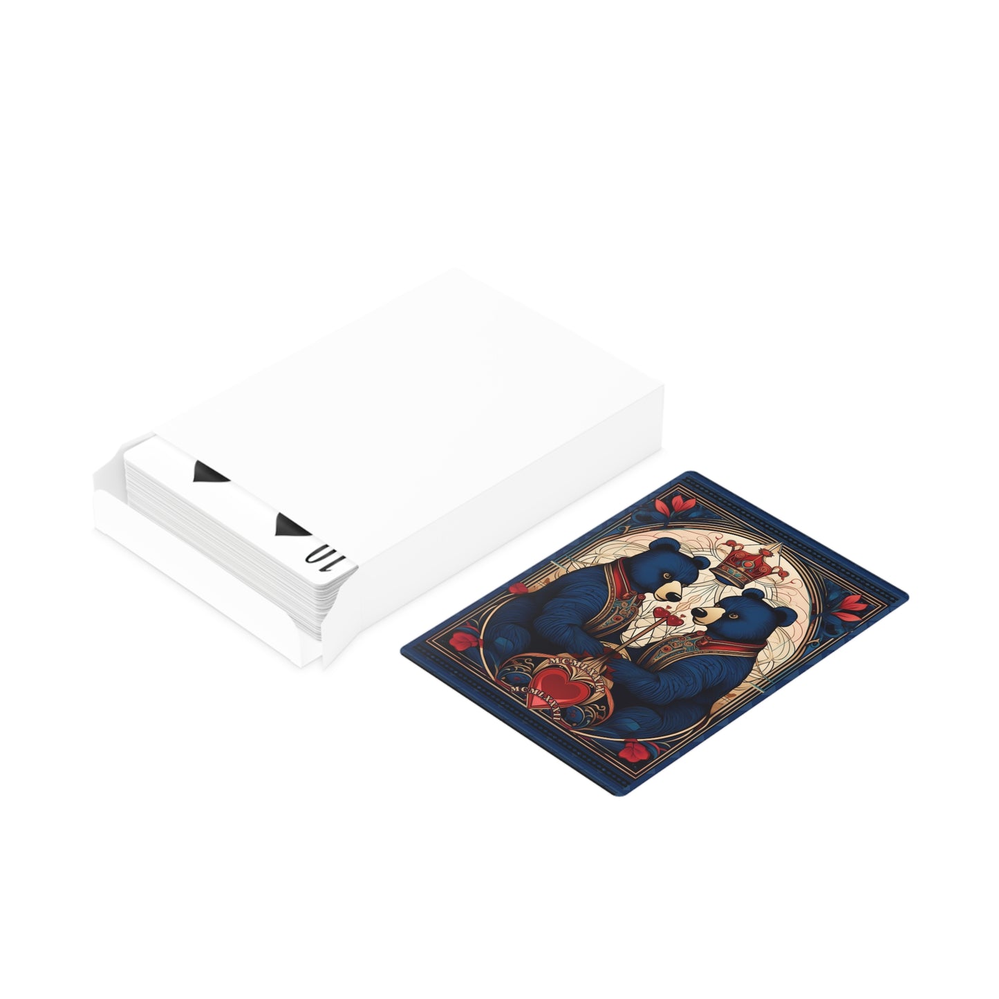 Elegant Bear-Designed Poker Cards | Unique Card Games for Friends, Game Night, Gifts, Poker Enthusiasts, Collectibles