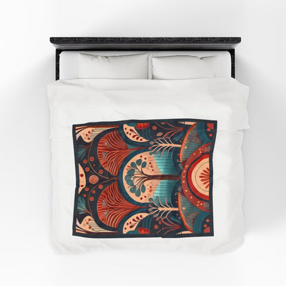 Throw Blanket - Art Deco Tree Pattern Design