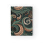 Green Paisley Journal, Unique Notebook, Spiral Diary, Artistic Writing Pad