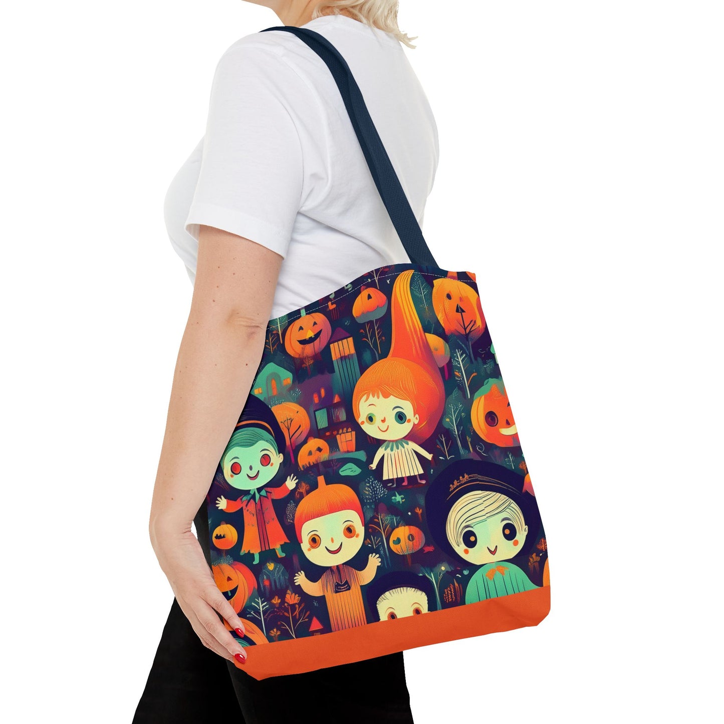 Halloween Trick-or-Treat Kids - Carry all Tote, Ideal for Parties, Eco-Friendly Reusable Shopper, Halloween Gift