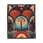 Throw Blanket - Art Deco Tree Pattern Design