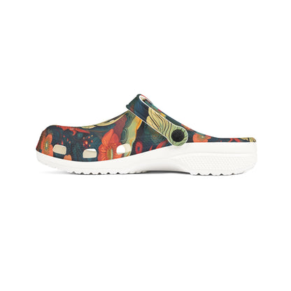 Artistic EVA Foam Rubber Clogs - Dragon Design for Comfort and Style