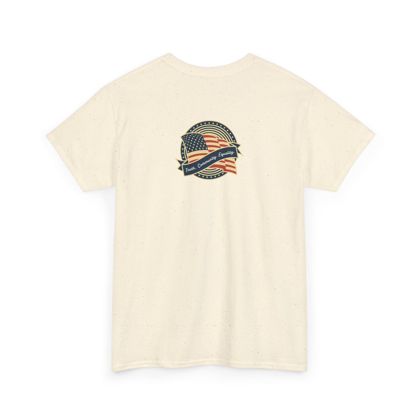 Progressive Patriot- Unisex Heavy Cotton Tee, Retro T-Shirt, Casual Wear, Gift for Activists, Independence Day, Protests, Everyday Apparel