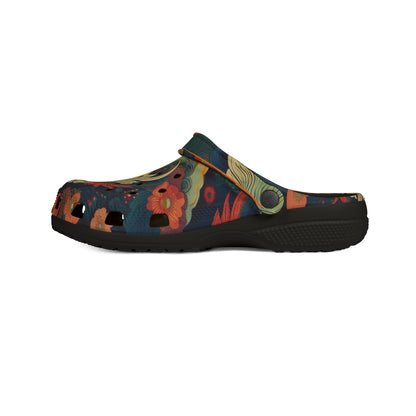 Artistic EVA Foam Rubber Clogs - Dragon Design for Comfort and Style