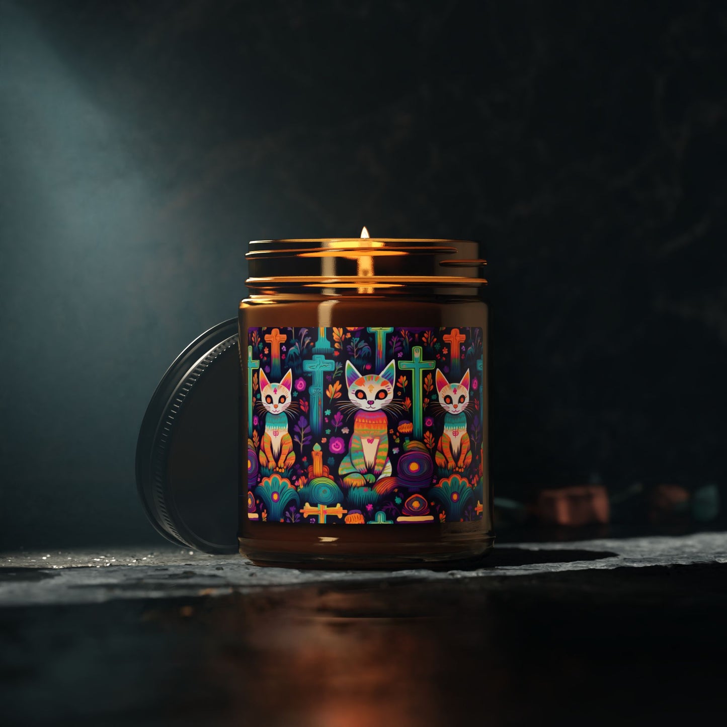 Soy Candle - Halloween Sematary For Cats