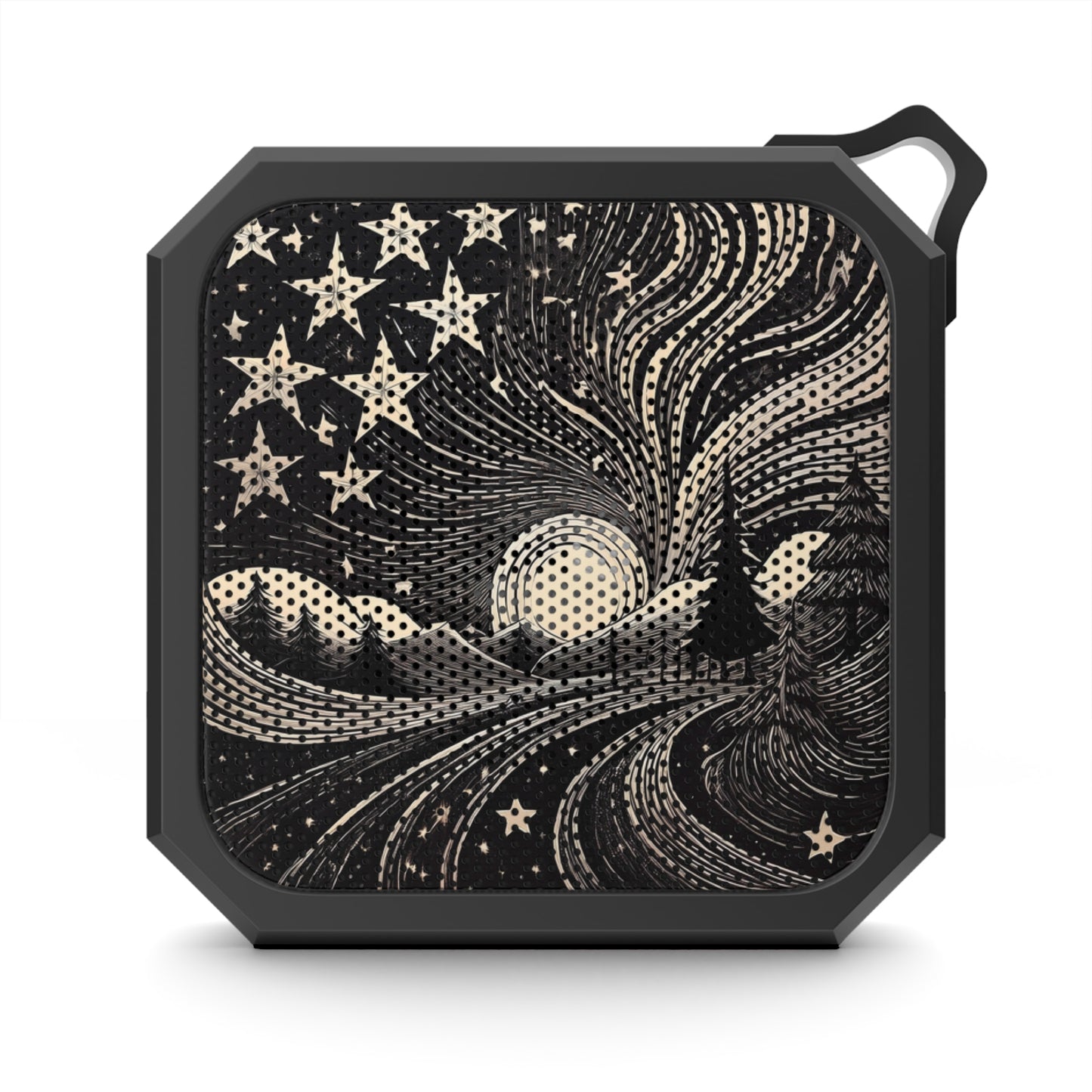 Outdoor Bluetooth Speaker with Celestial Design, Portable Speaker, Starry Night Speaker, Camping Music Device, Unique Speaker Gift