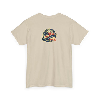 Progressive Patriot- Unisex Heavy Cotton Tee, Retro T-Shirt, Casual Wear, Gift for Activists, Independence Day, Protests, Everyday Apparel