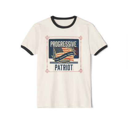 Retro American Flag Progressive Patriot Unisex T-Shirt, Truth Community Equality, USA Pride Tee, Fourth of July Shirt, Political Activist