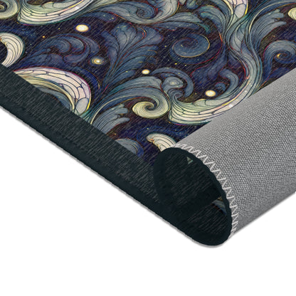 Elegant Swirl Area Rugs | Boho Living Room Decor, Textured Floor Mat, Unique Home Accent, Modern Ethnic Design, Gift Ideas