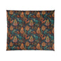 Woodland Critter Comforter - Autumn Fox & Squirrel Pattern Cozy Bedding