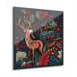 Acrylic Print - Surrealist Deer Nighttime Forest Deco