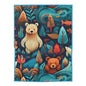 Baby Swaddle Blanket - Aqua Bears