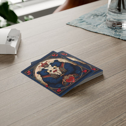 Elegant Bear-Designed Poker Cards | Unique Card Games for Friends, Game Night, Gifts, Poker Enthusiasts, Collectibles