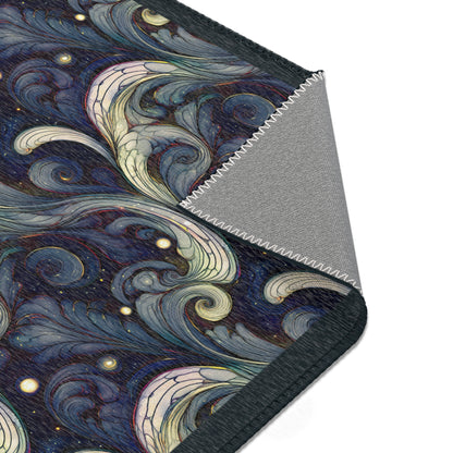 Elegant Swirl Area Rugs | Boho Living Room Decor, Textured Floor Mat, Unique Home Accent, Modern Ethnic Design, Gift Ideas