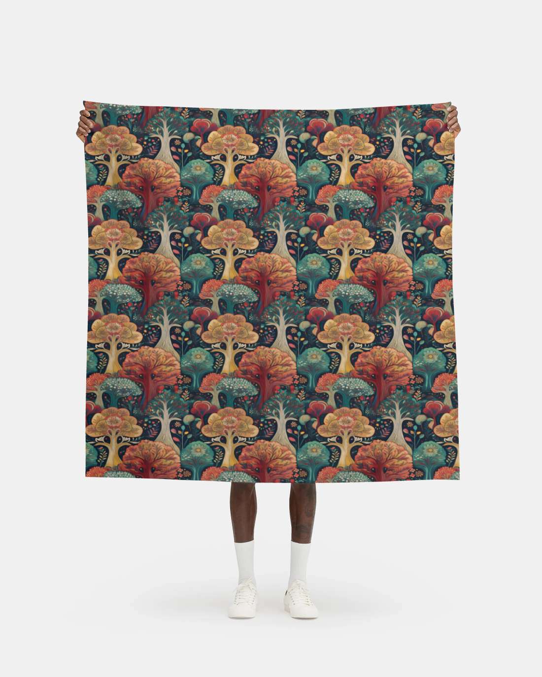 Repeat Pattern Fabric, Art Nouveau Forest
