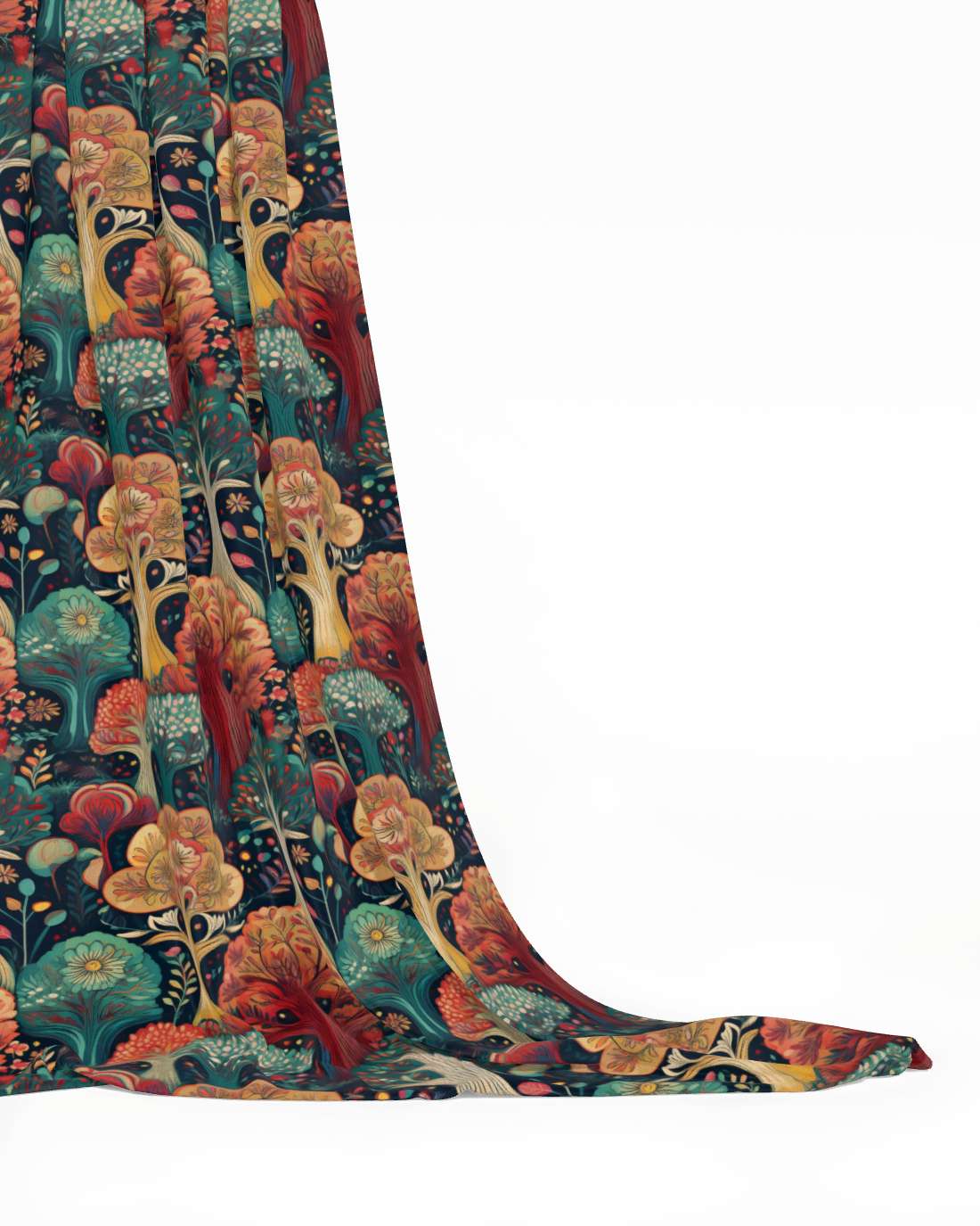 Repeat Pattern Fabric, Art Nouveau Forest