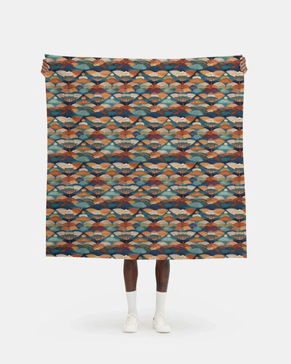 Repeat Pattern Fabric, Layered Sunset Hills
