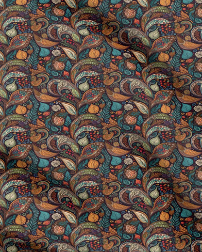 Repeat Pattern Fabric - Deco Garden Botanicals