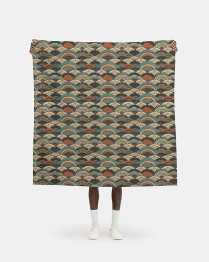 Repeat Pattern Fabric - Complimentary Warm and Cool Hills