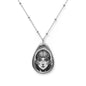 Mindful Jewelry, Elegant Silver Necklace, Gift, Bohemian Style Necklace, Unique Statement Piece, Artful Accessories for Women