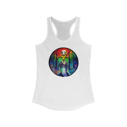 Tank Top, Rainbow Forest Hiking Adventure, Women's Workout Shirt, Nature Lover Gift, Sleeveless Tee, Summer Outdoor Clothing
