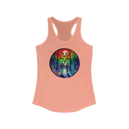 Tank Top, Rainbow Forest Hiking Adventure, Women's Workout Shirt, Nature Lover Gift, Sleeveless Tee, Summer Outdoor Clothing