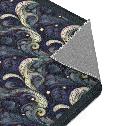 Elegant Swirl Area Rugs | Boho Living Room Decor, Textured Floor Mat, Unique Home Accent, Gift Ideas
