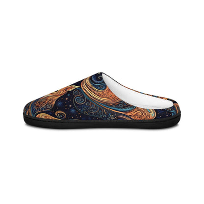 Unique Slippers, Space Dog Paisley Retro Indoor Women's House Shoes, Gift for Dog Lovers, Comfy Slip-Ons, Puppy Lover Present, Cozy Bedroom