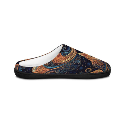 Unique Slippers, Space Dog Paisley Retro Indoor Women's House Shoes, Gift for Dog Lovers, Comfy Slip-Ons, Puppy Lover Present, Cozy Bedroom